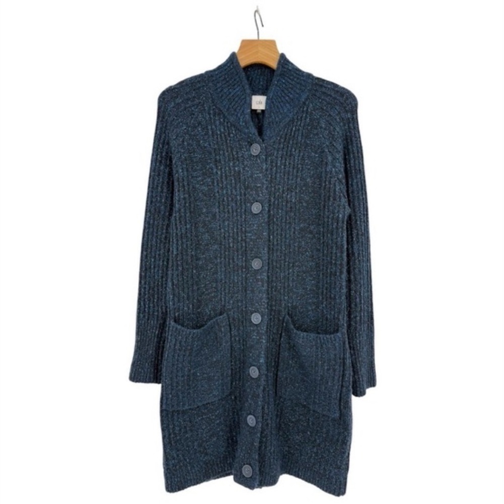 CAbi Women's Deep Blue Trail Cardigan - Picture 4 of 8